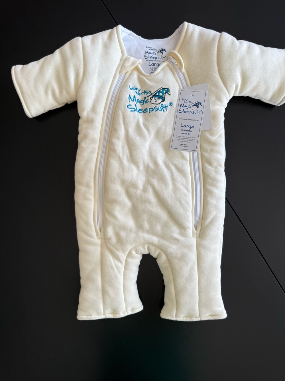 Magic Sleepsuit Cream One-Piece for Kids - Large